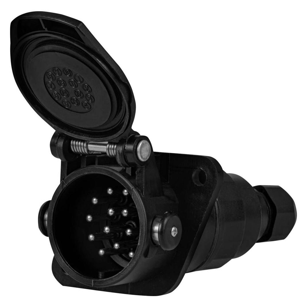 SecoRüt ES061 Anhänger-Steckdose (Klemmen - Stecker 15polig) (ES061)