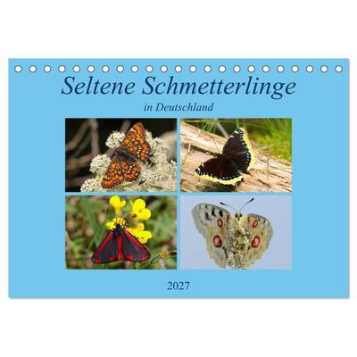 Seltene Schmetterlinge in Deutschland (Tischkalender 2027 DIN A5 quer), CALVENDO Monatskalender