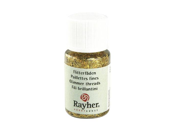 Rayher Hologramm-Flitterfäden 0.3 × 1.65 mm