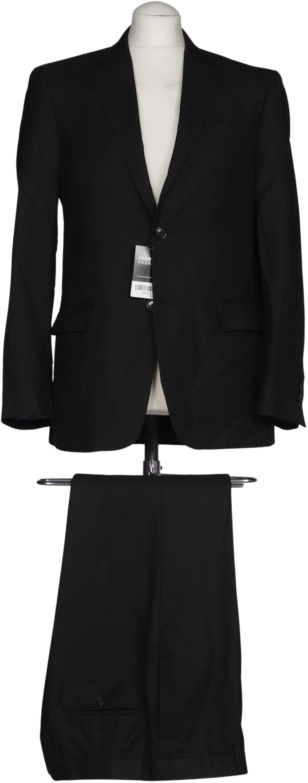 Tommy Hilfiger Herren Anzug, Schwarz, Gr. M, Synthetik / Viskose - Second Hand