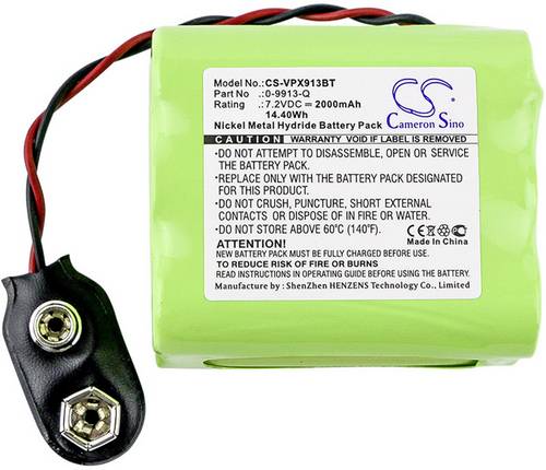CS Cameron Sino Sicherheitstechnik-Akku ersetzt Original-Akku (Original) 0-9913-Q Visonic 7.2V 2000 mAh