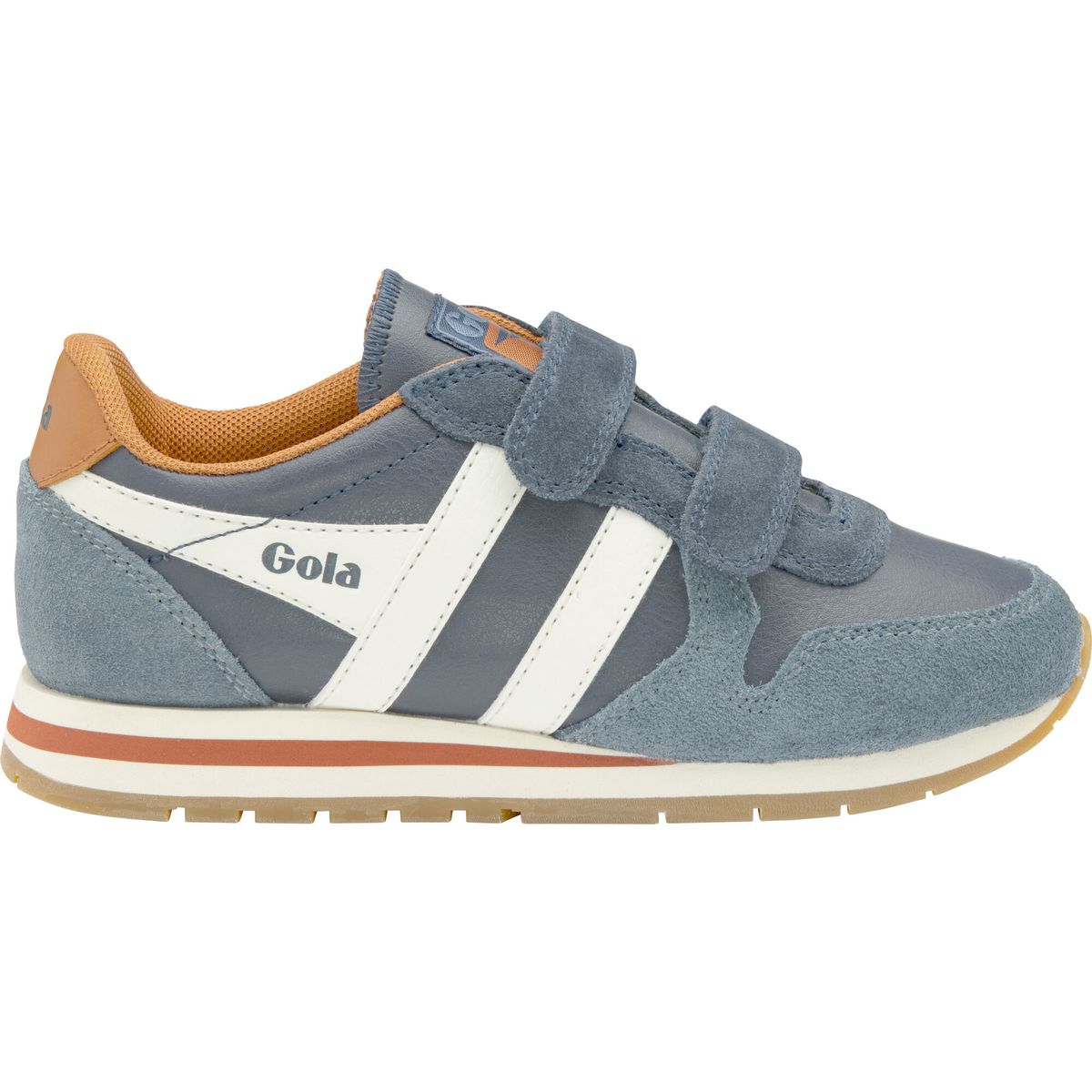 Gola Daytona Pure Strap Sneaker Kids navy/ink/off white (EE) 8 CKA319-EE-8-navyinkoffwhite