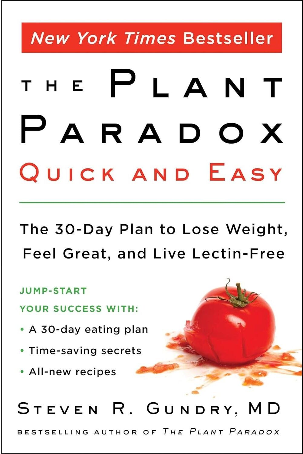 Harper Wave The Plant Paradox Quick & Easy by Steven R. Gundry – 30-Day Lectin-Free Diet Plan & Recipes