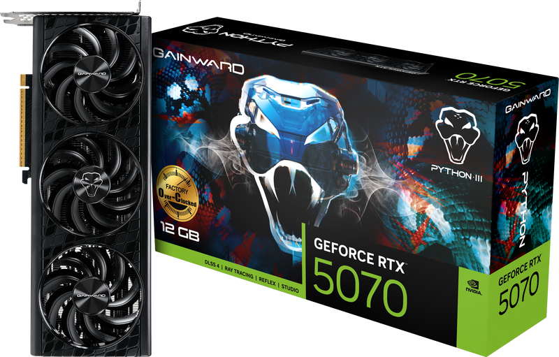 Gainward GeForce RTX 5070 Python III OC, 12288 MB GDDR7