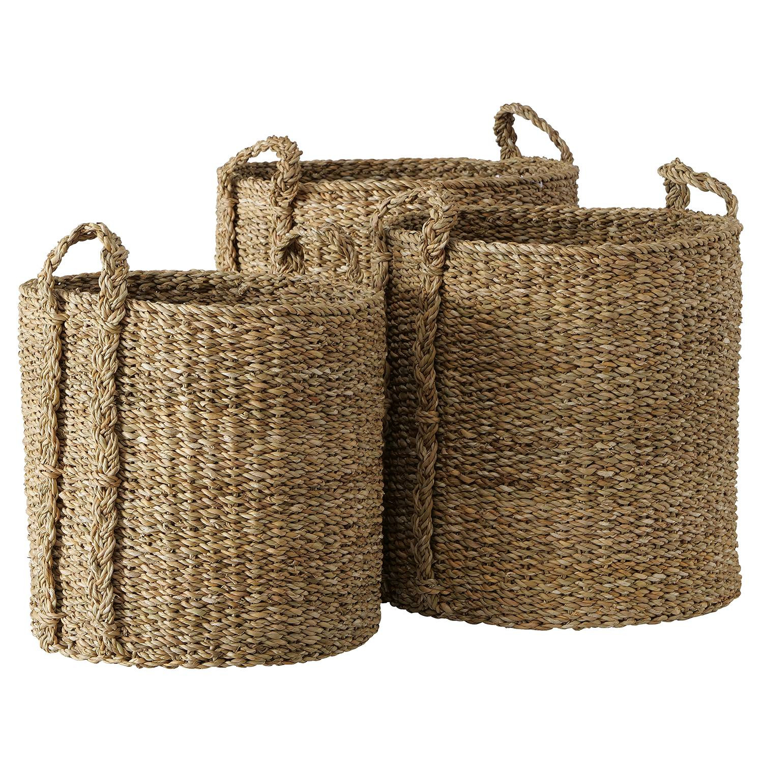 home24 Mand III 3-delig beige van zeegras