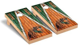 Skip's Garage Florida A&M Rattlers FAMU Triangle Cornhole Board Set