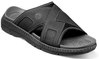 Nunn Bush Laguna Slide Sandal - Mens 13 Black Medium