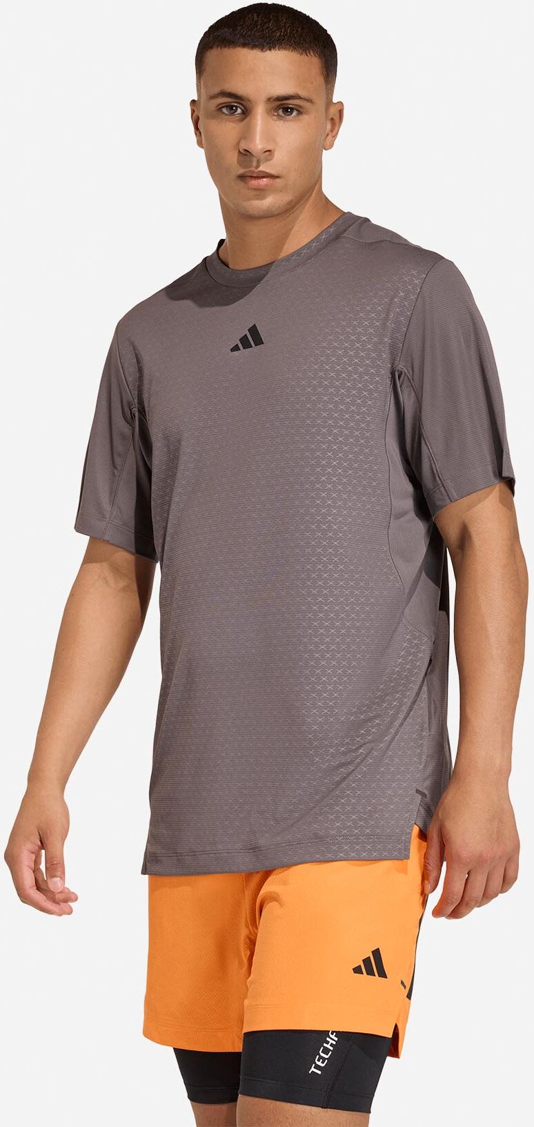Adidas D4t Power M - T-shirt Training - Uomo - Grigio S