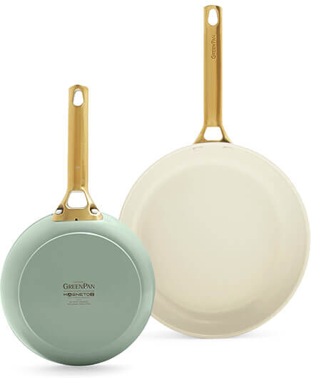 GreenPan Padova Reserve 2 Piece Frypan Set Mint Green
