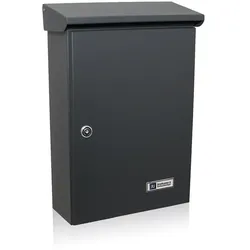 JU Einzelbriefkasten Briefkasten Einwurfpostkasten Postkasten 03-116, anthrazitg