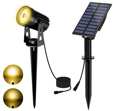 Multicon Wholesale Hub Solar LED Light, Waterproof Outdoor Solar Power Light, Garden Solar Spotlight warm White 1