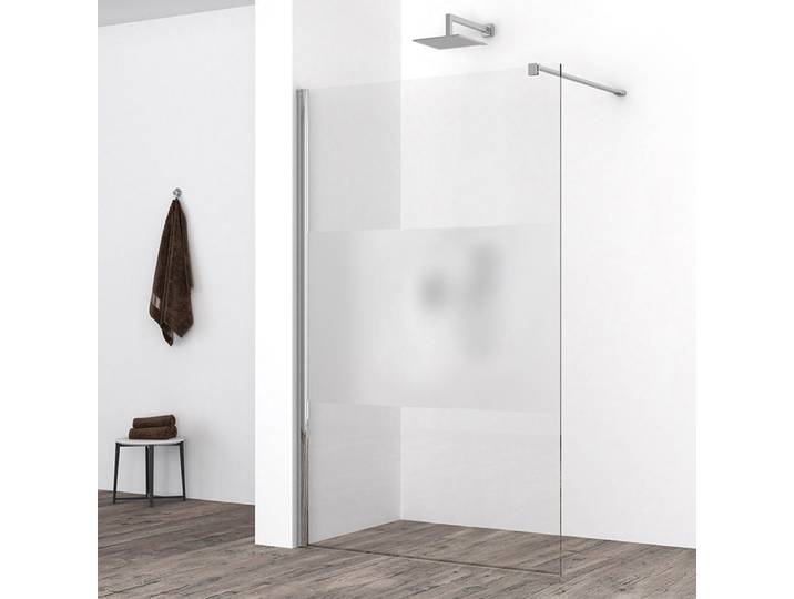 Wiesbaden Comfort Inloopdouche 110x200cm - Nano Coating - Helder/Melkglas