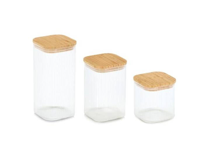 ZELLER PRESENT SCHÖNER LEBEN. PRAKTISCH WOHNEN. Vorratsglas m. Bambusdeckel, 3-tlg