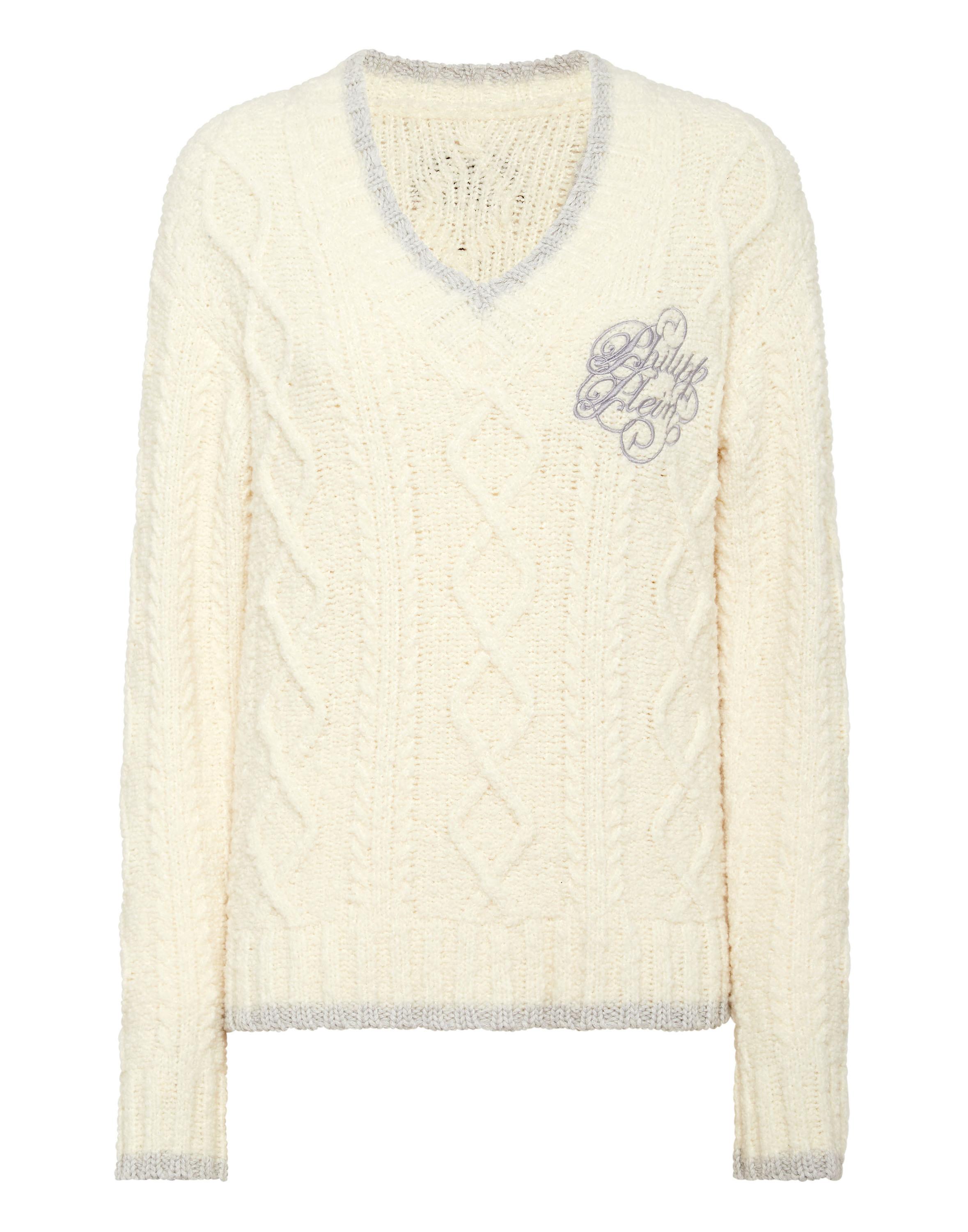 Pullover Mit V-Ausschnitt Ls