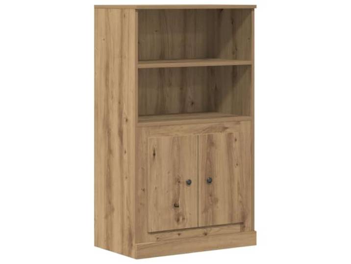 GHVBNMF Highboard Artisan-Eiche 60x35,5x103,5 cm Holzwerkstoff Kompakter Schrank in Artisan-Eiche-Optik für Wohnzimmer oder Flur mit viel Stauraum hinter praktischen Türen.