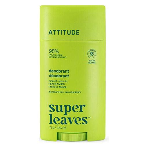 Attitude Natürliches Deo Super Leaves Pear & Amber Deodorant 75 g (Stick, 75 g) (69992087)