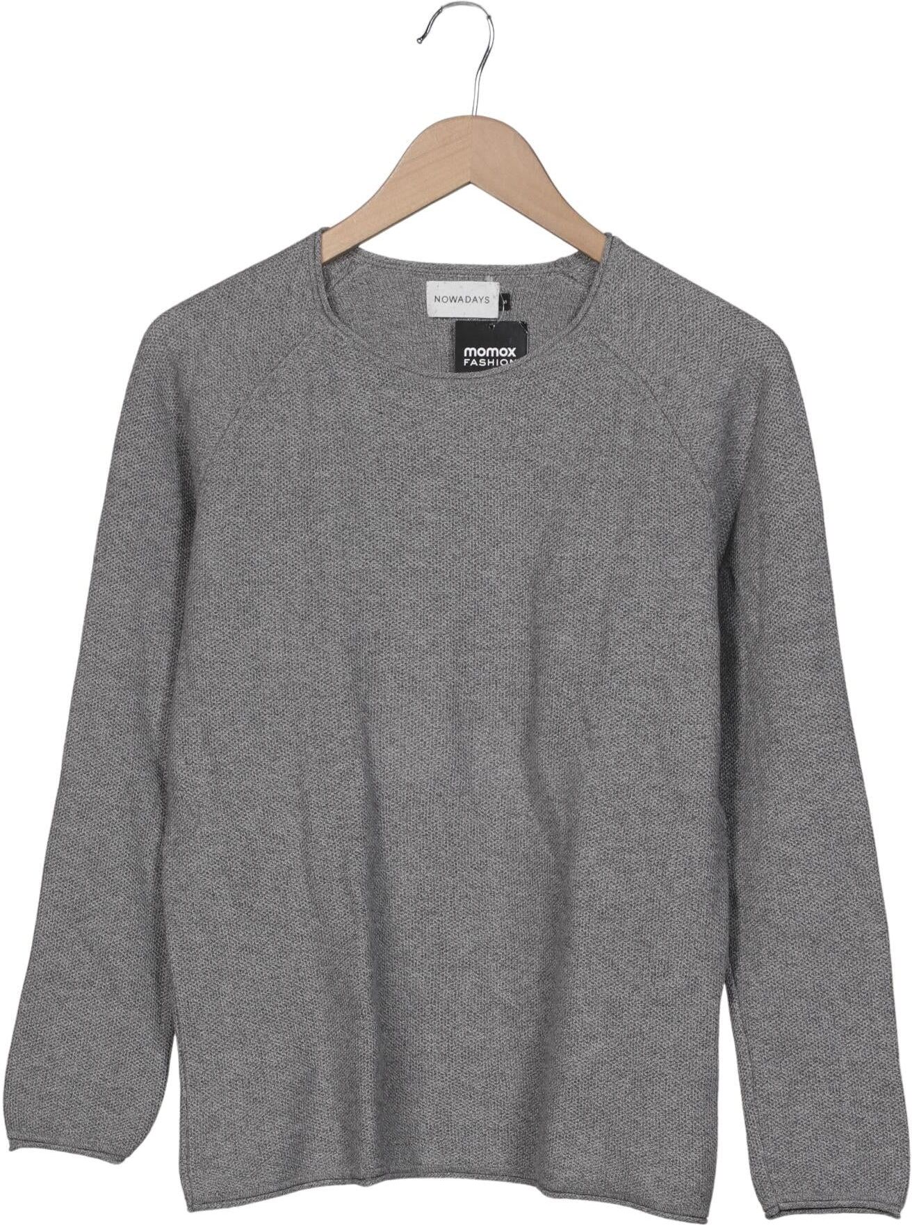 Nowadays Herren Pullover, Grau, Gr. S, Baumwolle - Second Hand