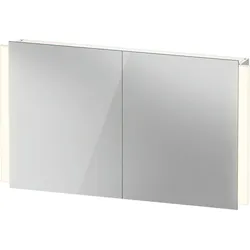 Duravit Ketho.2 Spiegelschrank, Version Better, LED-Beleuchtung, 2 Türen, 1200x700x157mm, Steckdose F, K27138000000000, Ausführung: ohne Waschtischbeleuchtung