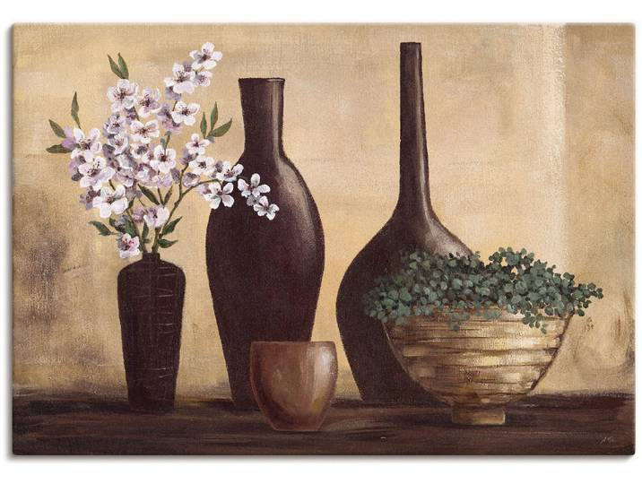 Leinwandbild ARTLAND Stillleben in Beige II , beige (farbe bild(er): naturfarben), B:70cm H:50cm, Bilder, Leinwandbild, auf Holzrahmen gespannt
