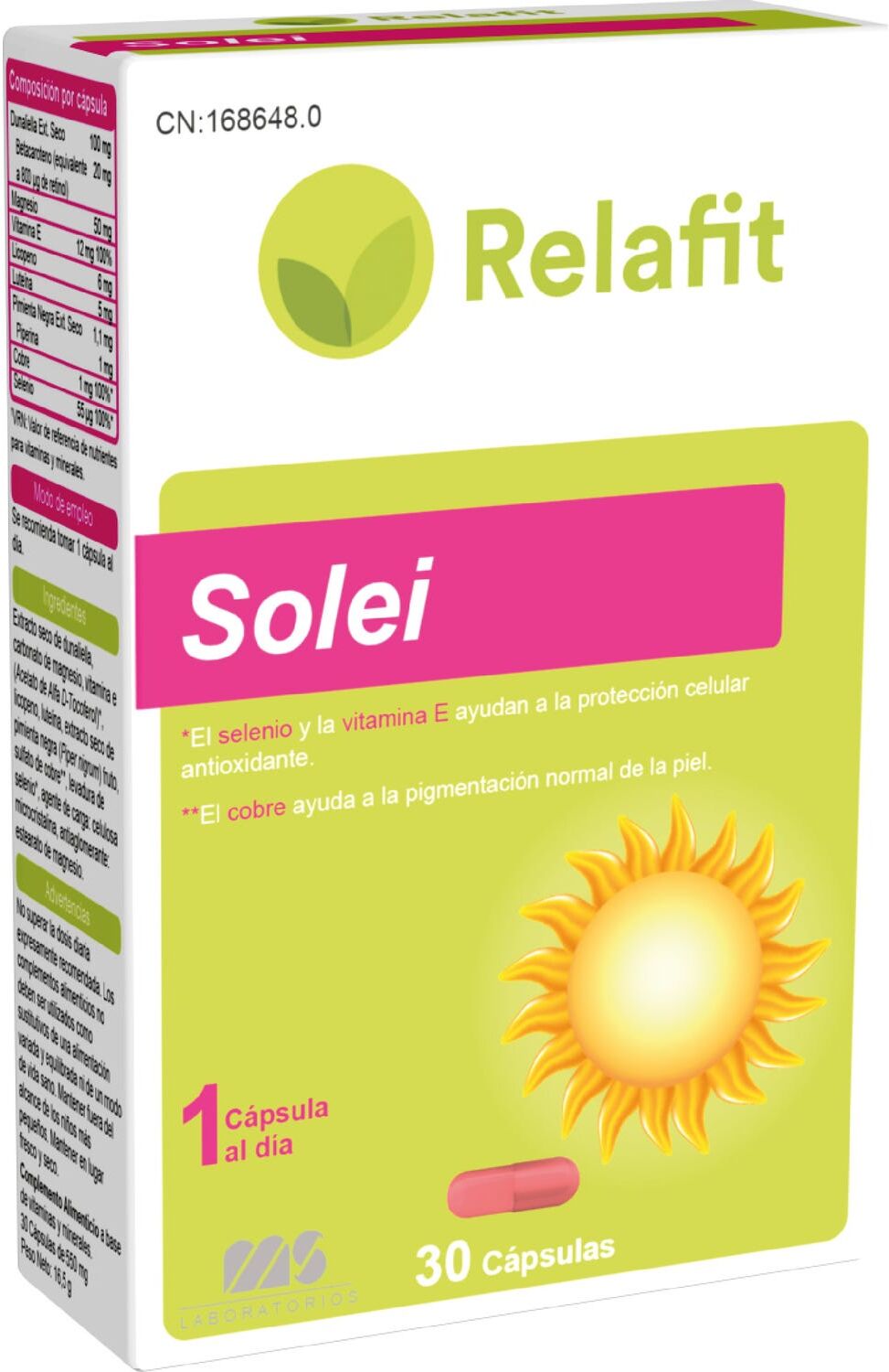 Relafit Solei 30 caps