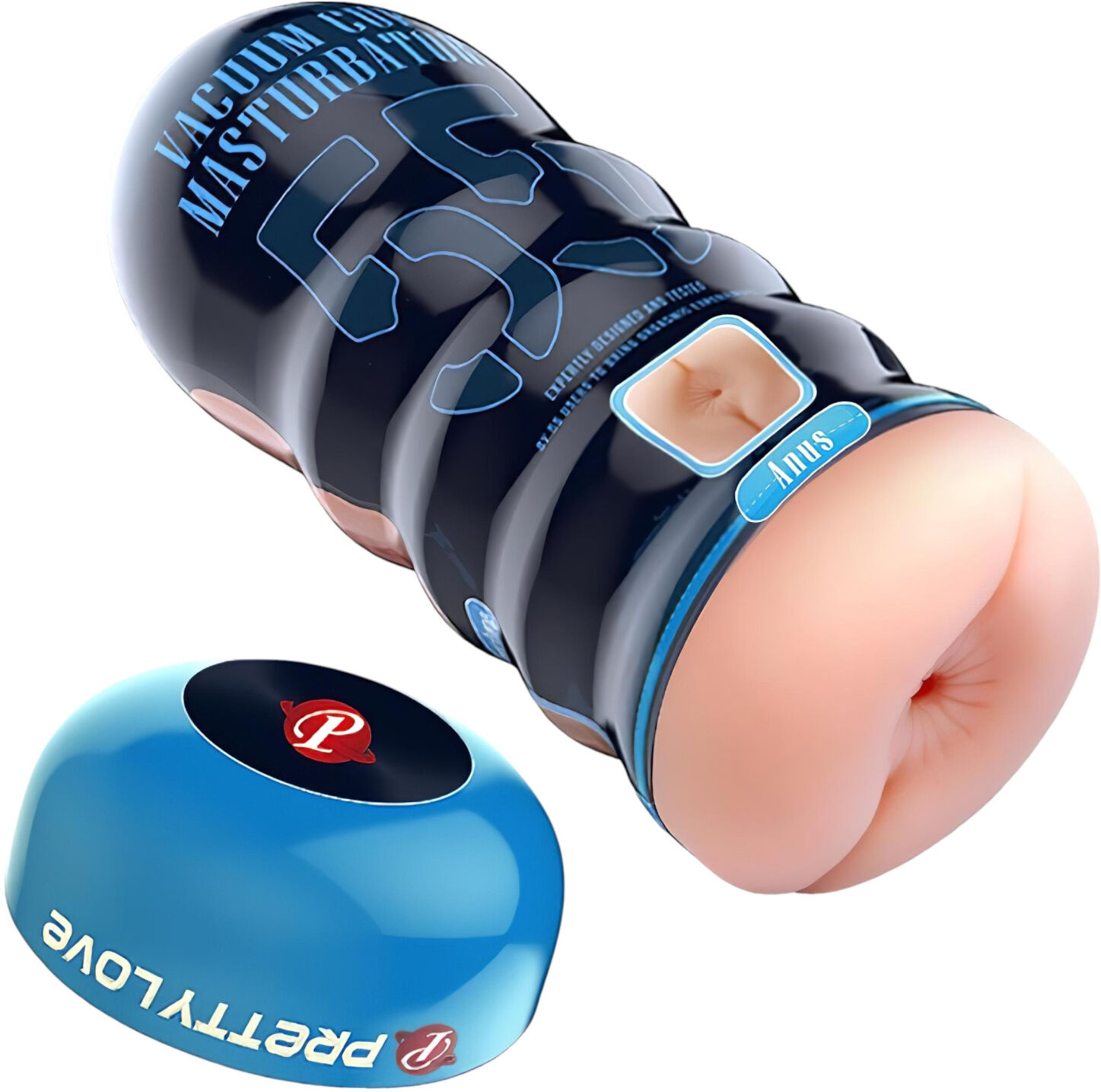 Pretty Love Vacuum Cup - lifelike butt masturbator (flesh-coloured)