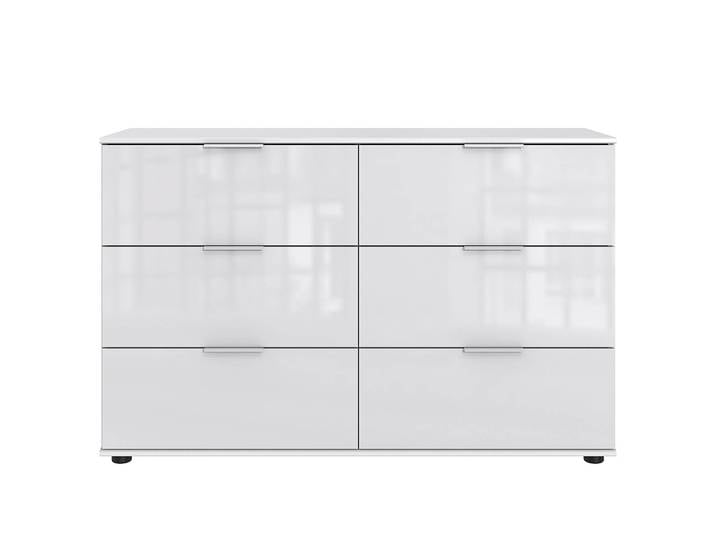 Sideboard 130 x 83 x 41cm Weiß/Weiß