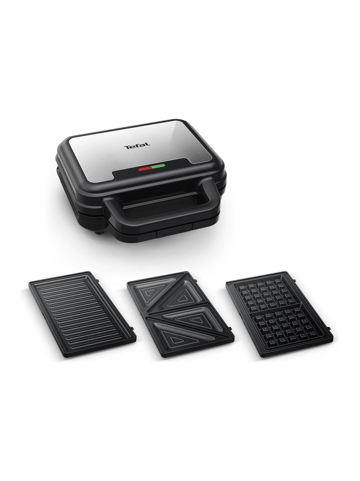 Tefal Ultra Compact SW383D10 - sandwich maker / waffle maker / panini - stainless steel