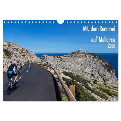 Mit dem Rennrad auf Mallorca (Wandkalender 2026 DIN A4 quer), CALVENDO Monatskalender