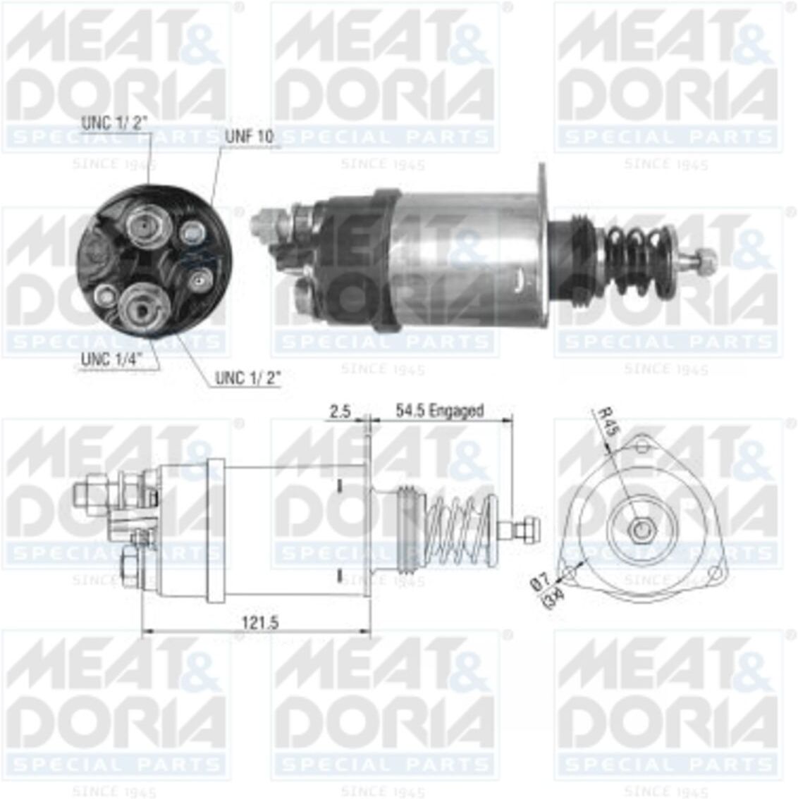 Starter Elektromagnet MEAT & DORIA 46195