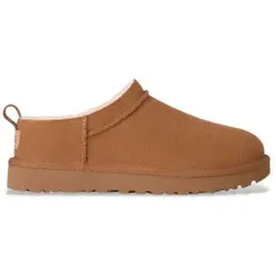 UGG für Damen. 1173891 Klassische braune Micro-Stiefeletten (39), Leder, Wohnung, Keine, Lässig