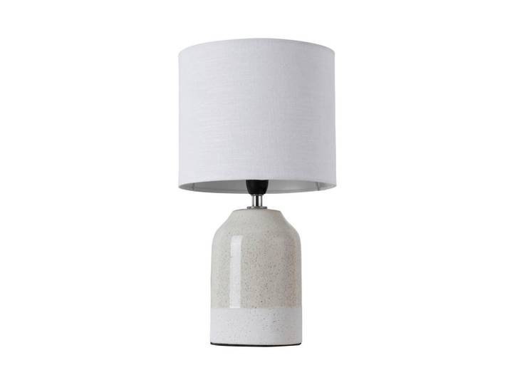 Paulmann Led-Tischleuchte, Weiß, Beige, Keramik, 33 cm, 3-fach schaltbar, Lampen & Leuchten, Innenbeleuchtung, Tischlampen