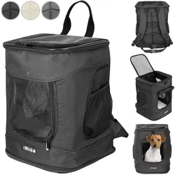Cadoca CADOCA Haustier Rucksack 43 x 35 x 30cm taupe
