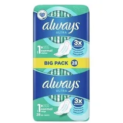 Always, Binden, Immer normale, sanitäre Pads, 28 Stücke (28x)
