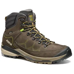 Asolo Herren Falcon EVO Nubuk Wanderstiefel - 46 - dark brown-lime