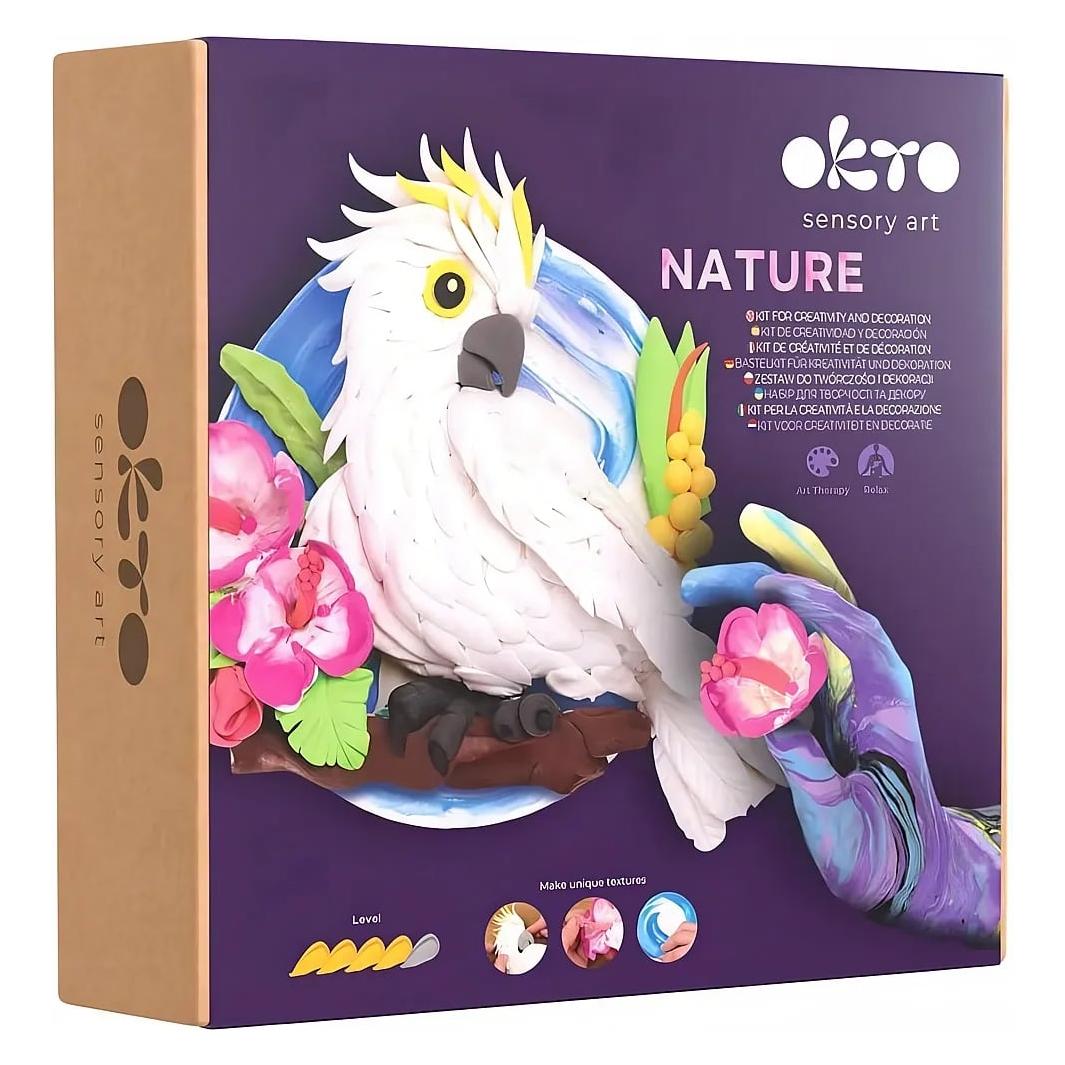 Okto 3D Gemälde Natur 'Kakadu' auf Staffelei (20044)