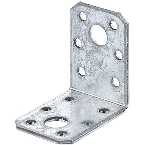Alberts 330323 hoekverbinder, zinkstaal, zilver, set van 25, B/D/H: 5 x 5 x 3,5 cm