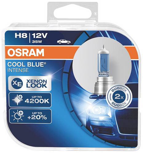 Osram Automotive 4062172387750 Halogen Leuchtmittel COOL BLUE INTENSE H8 35W 12V