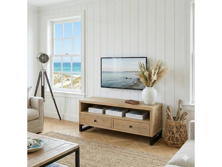 Petit meuble tv en bois recyclé AUCKLAND