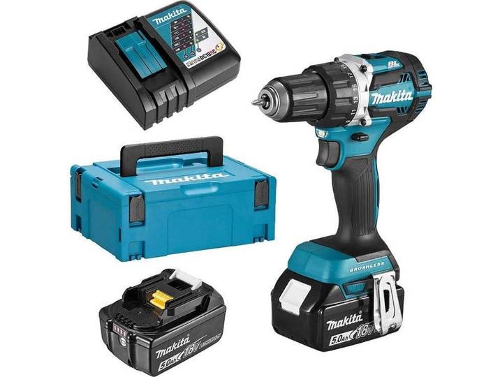 Makita DDF484RTJ - Perceuse/visseuse - sans fil - 2 vitesses - mandrin 13 mm - 54 N-m