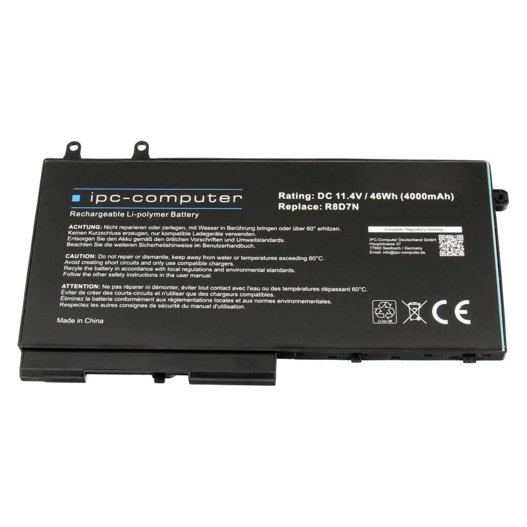 IPC Akku 46Wh für Dell Precision 3550 (4000 mAh) (R8D7N REPLACE)