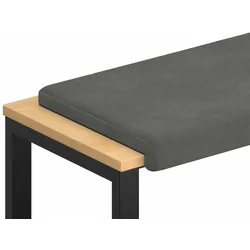 vidaXL Bankkissen Cord Dunkelgrau Tiefe 35 cm