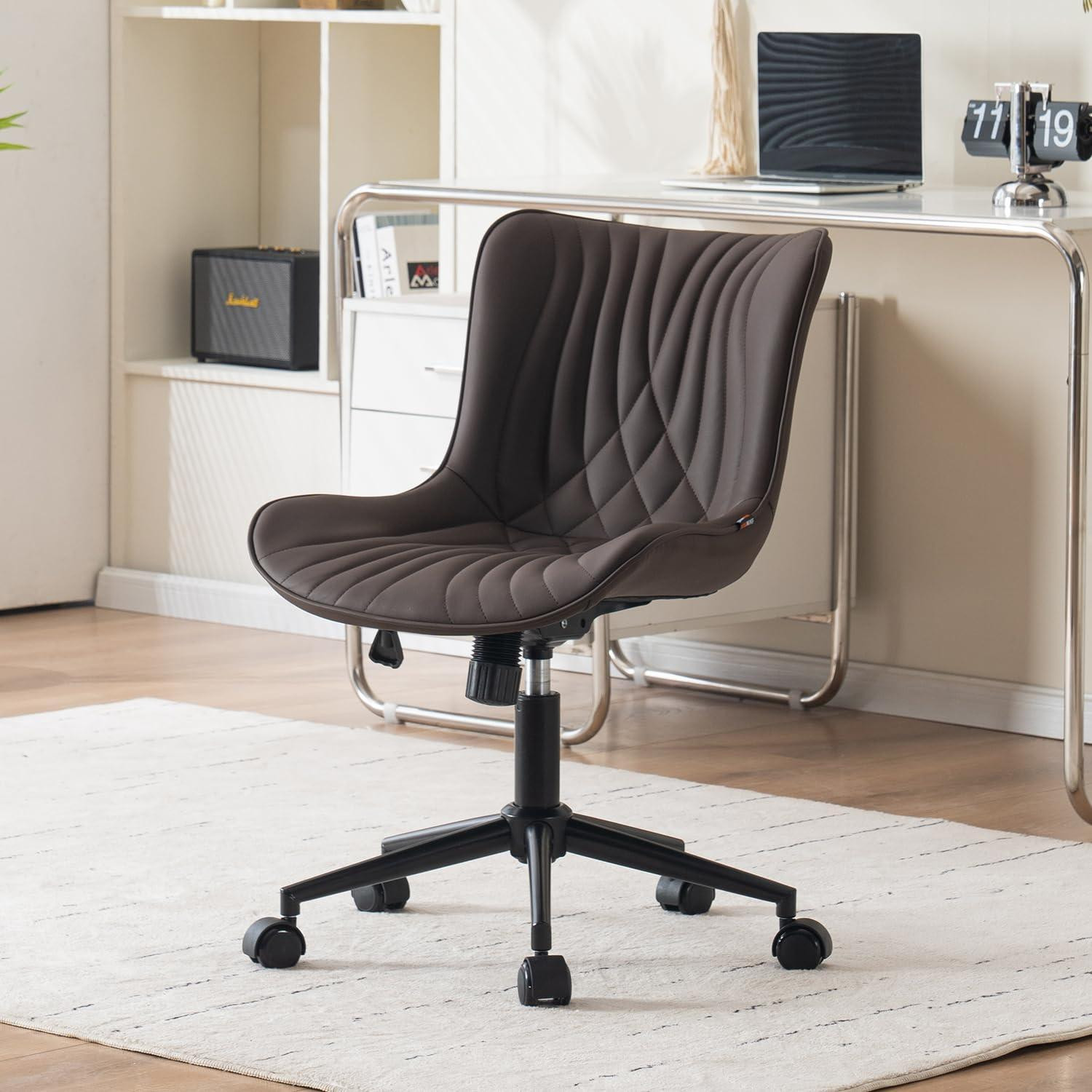Selius Ergonomische Bureaustoel - Schommeldraaistoel - Bruin