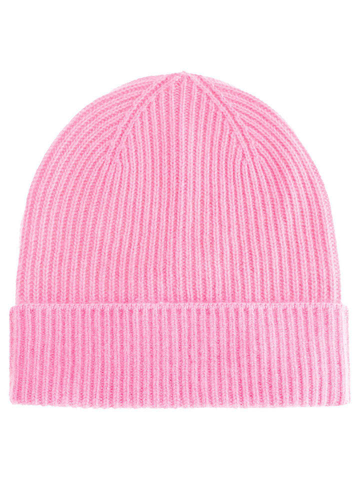 Zwillingsherz Kaschmir-Mütze in Rosa - onesize