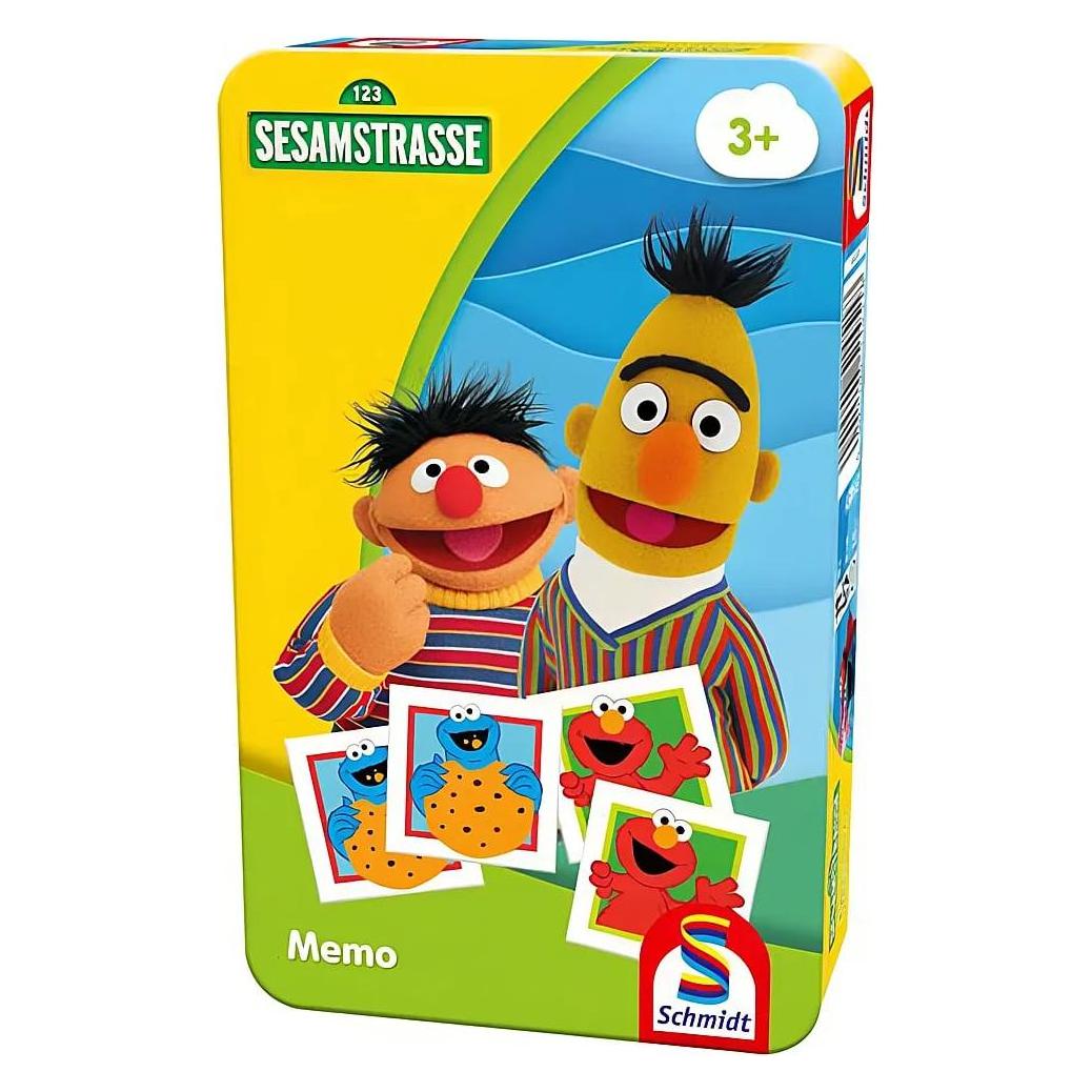 Schmidt Spiele Sesamstrasse Memo Metalldose (Deutsch, 2 - 4 Spieler) (51451)
