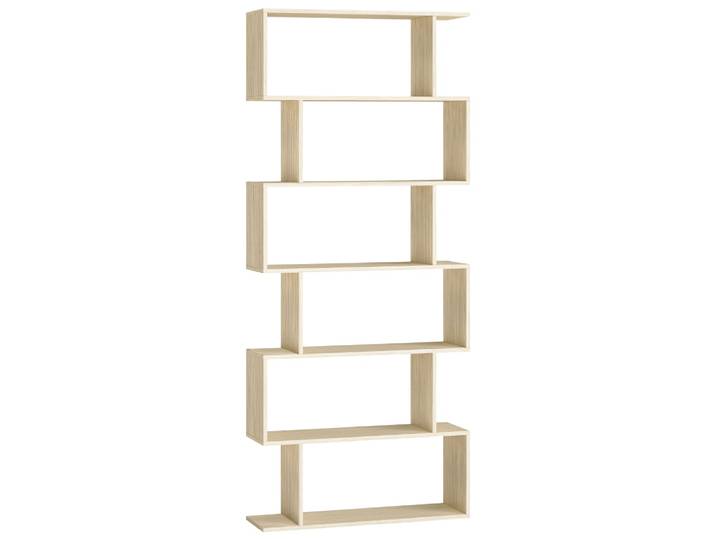 Bibliothèque à 6 niveaux de rangement cloison séparateur beige