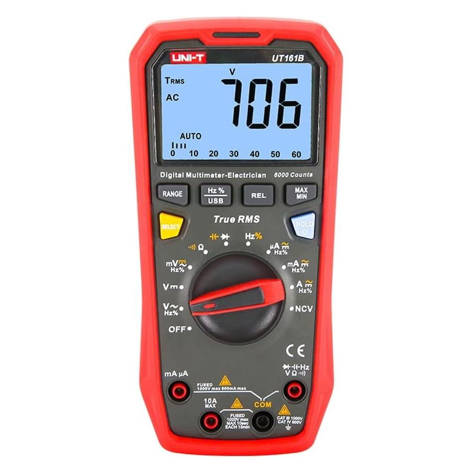 Uni-T UT 161B - Multimeter digital 6000 Counts USB (CAT III 1000V, CAT IV 600V, Hand-Multimeter) (UT161B)