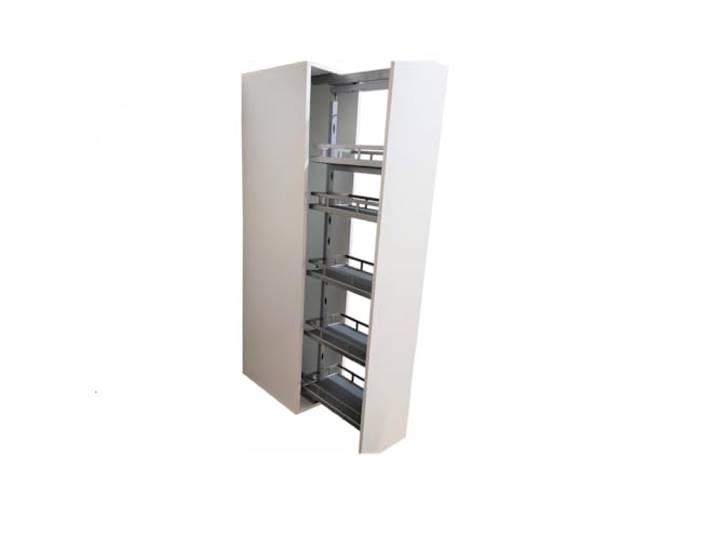 TMY Unterschrankauszug Küchen Schrank Organizer Teleskopschublade Schrankorganizer für Schränke ab 200 mm Breite, Schubladenauszug Softclose, Teleskop Schublade Küche bis zu 15 kg pro Boden