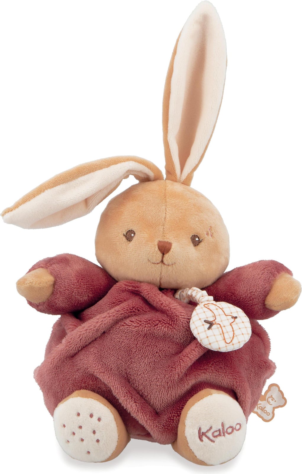 Kaloo Muzikale Zachte Konijnenknuffel - Roze - 17 cm