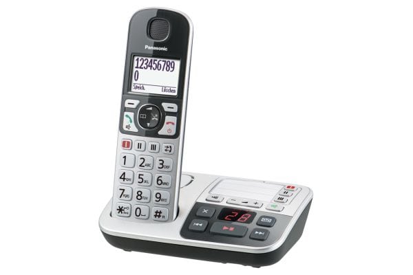 Panasonic KX-TGE520GS DECT-Telefon (Schwarz, Silber)
