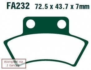 EBC Brakes FA232TT Bremsbeläge
